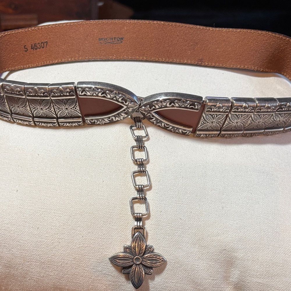 Brighton Vintage Rare brown leather belt - Picture 1 of 8